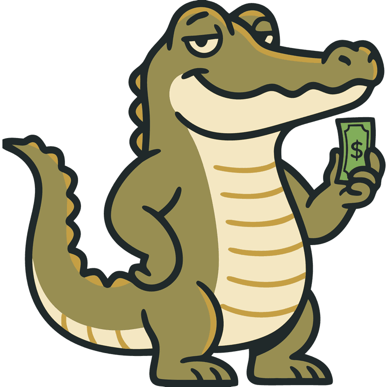 Gastón, the money-watching mascot